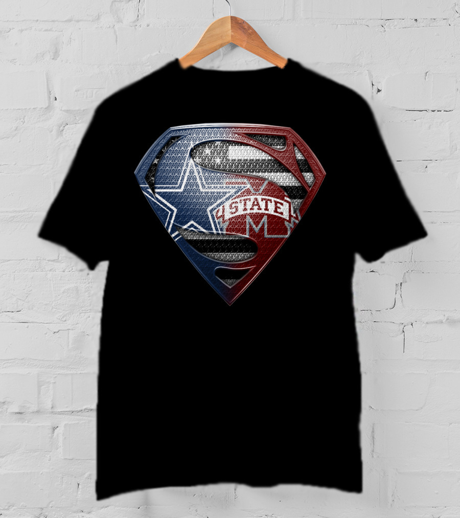 Superman Texas State Flag S Shield T-Shirt