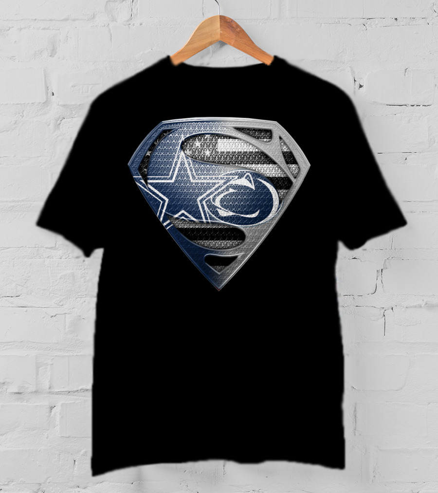 Nfl Dallas Cowboys Superman Logo Fusion T-Shirt