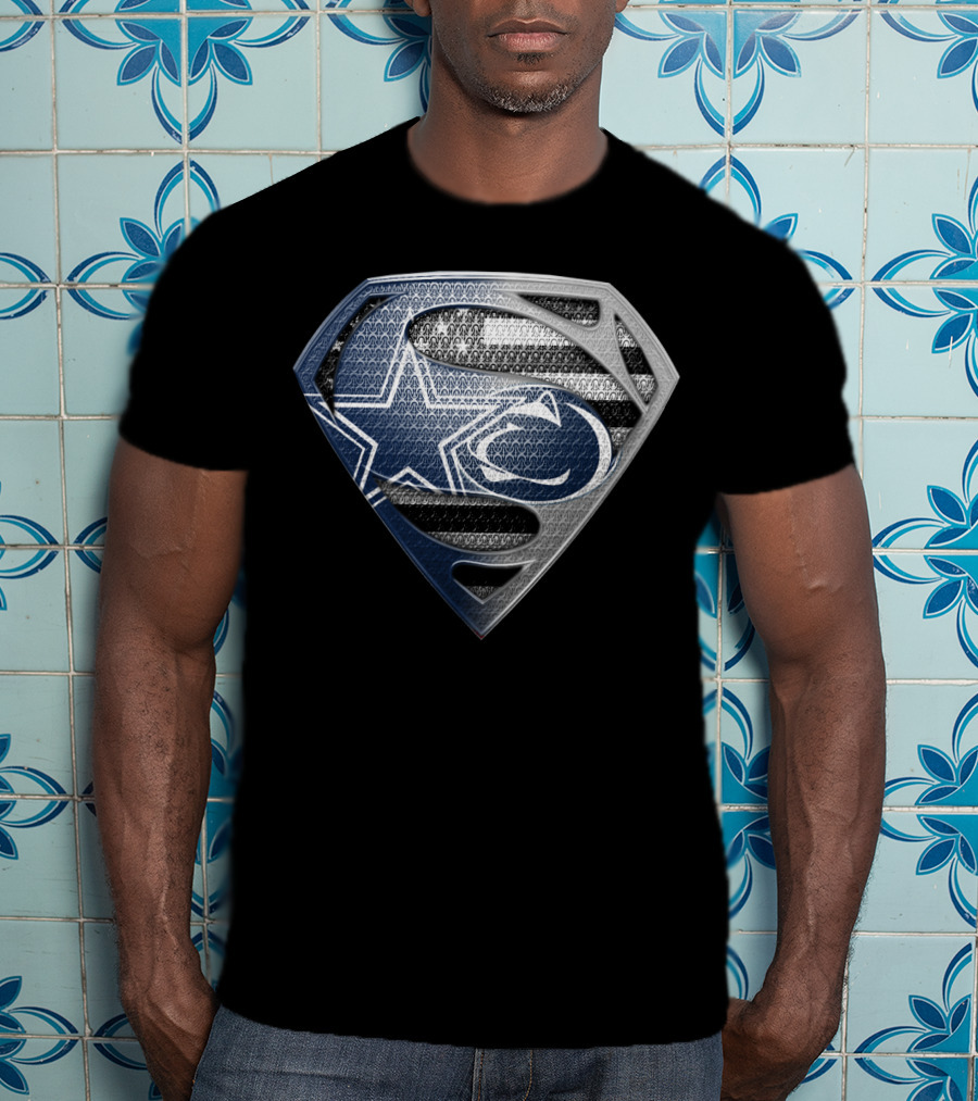 Nfl Dallas Cowboys Superman Logo Fusion T-Shirt