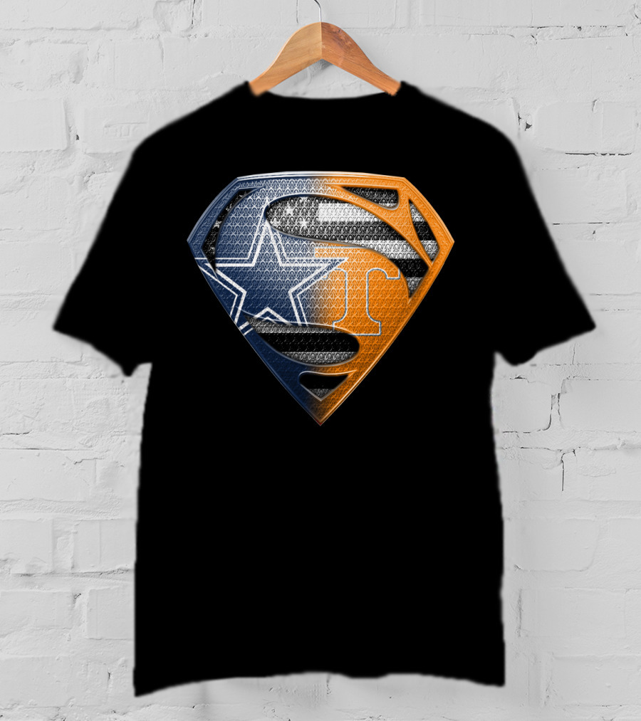 Dallas Cowboys Superman Tennessee Vols T-Shirt