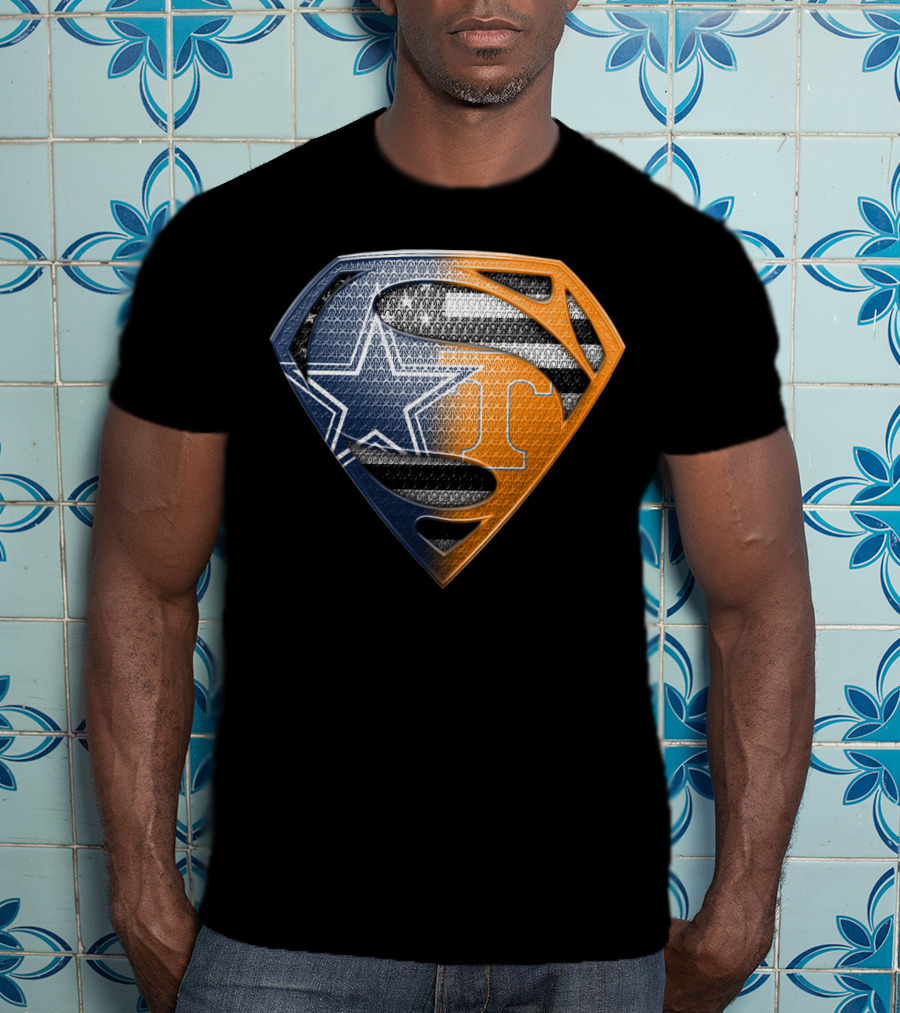 Dallas Cowboys Superman Tennessee Vols T-Shirt