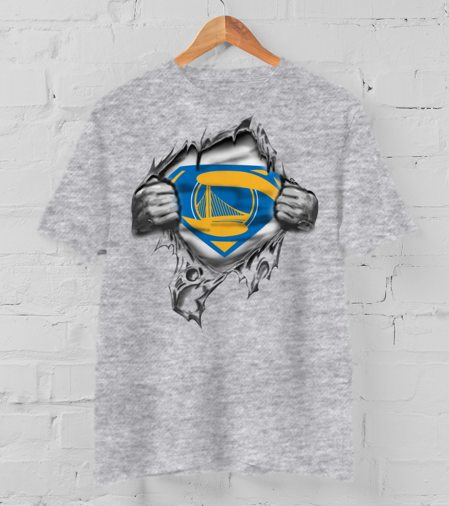 Golden State Warriors Superman Logo Mashup T-Shirt
