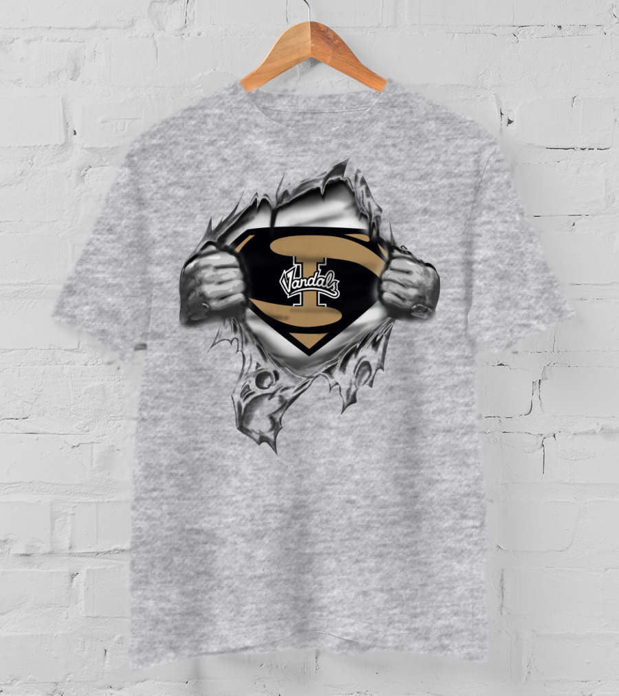 Vandals Super Logo Silver Tearing Hands T-Shirt