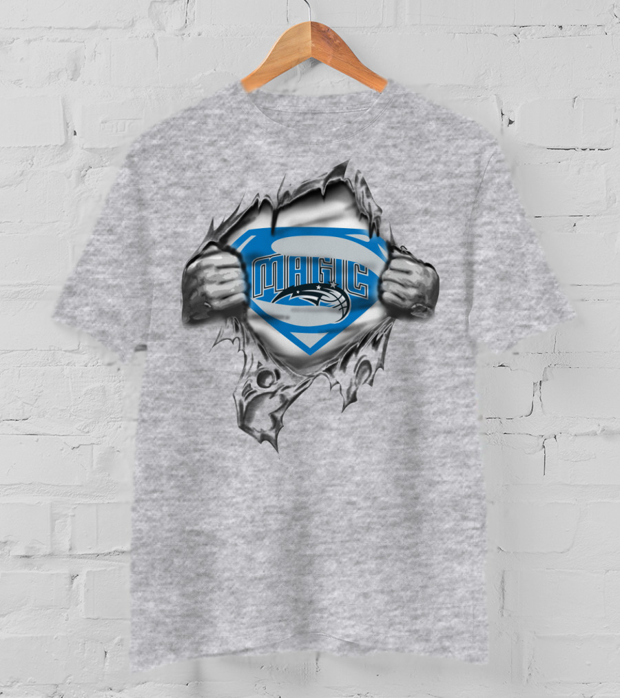 Magic Superman Logo Peeling T-Shirt