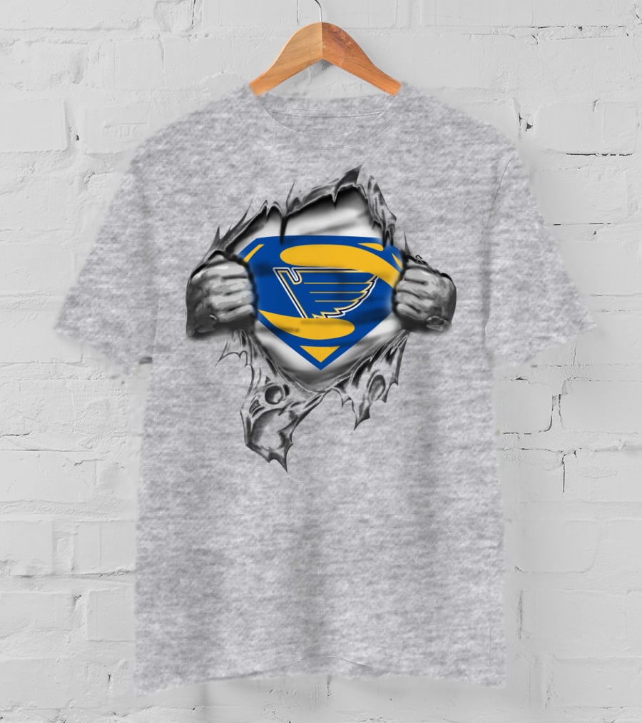 St. Louis Blues Hockey Superman T-Shirt