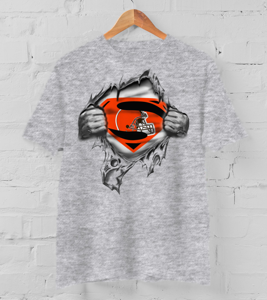 Cleveland Football Superhero Logo Fusion T-Shirt