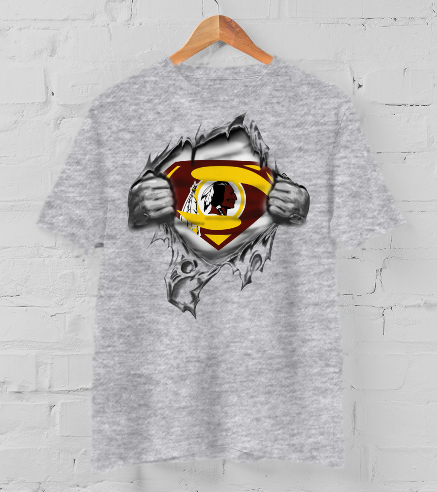 Superman Washington Redskins Logo Fusion Spmxa111 T-Shirt