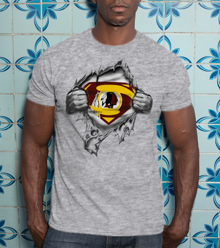 Superman Washington Redskins Logo Fusion Spmxa111 T-Shirt