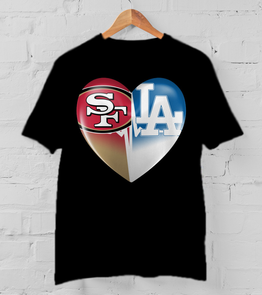 SF LA Heartbeat Rivalry T-Shirt