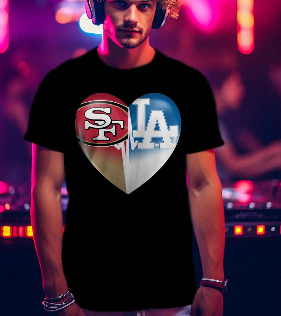 SF LA Heartbeat Rivalry T-Shirt