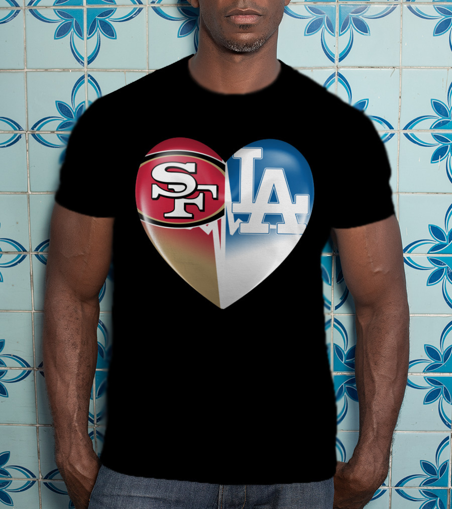 SF LA Heartbeat Rivalry T-Shirt