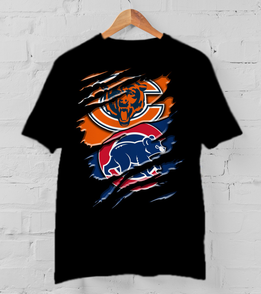 Bears Cubs Scratch Claw Rip Blend T-Shirt