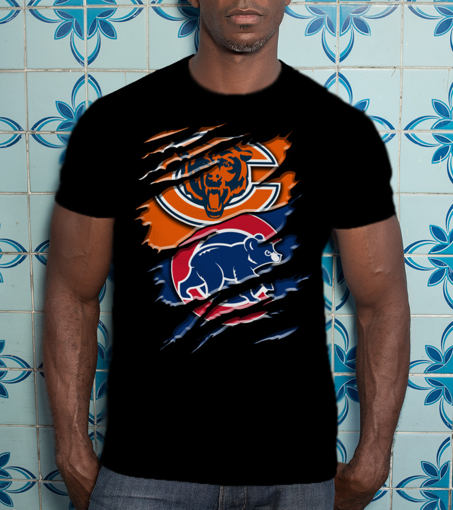 Bears Cubs Scratch Claw Rip Blend T-Shirt