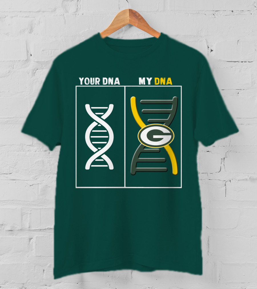 Green Bay Packers Your Dna My Dna T-Shirt