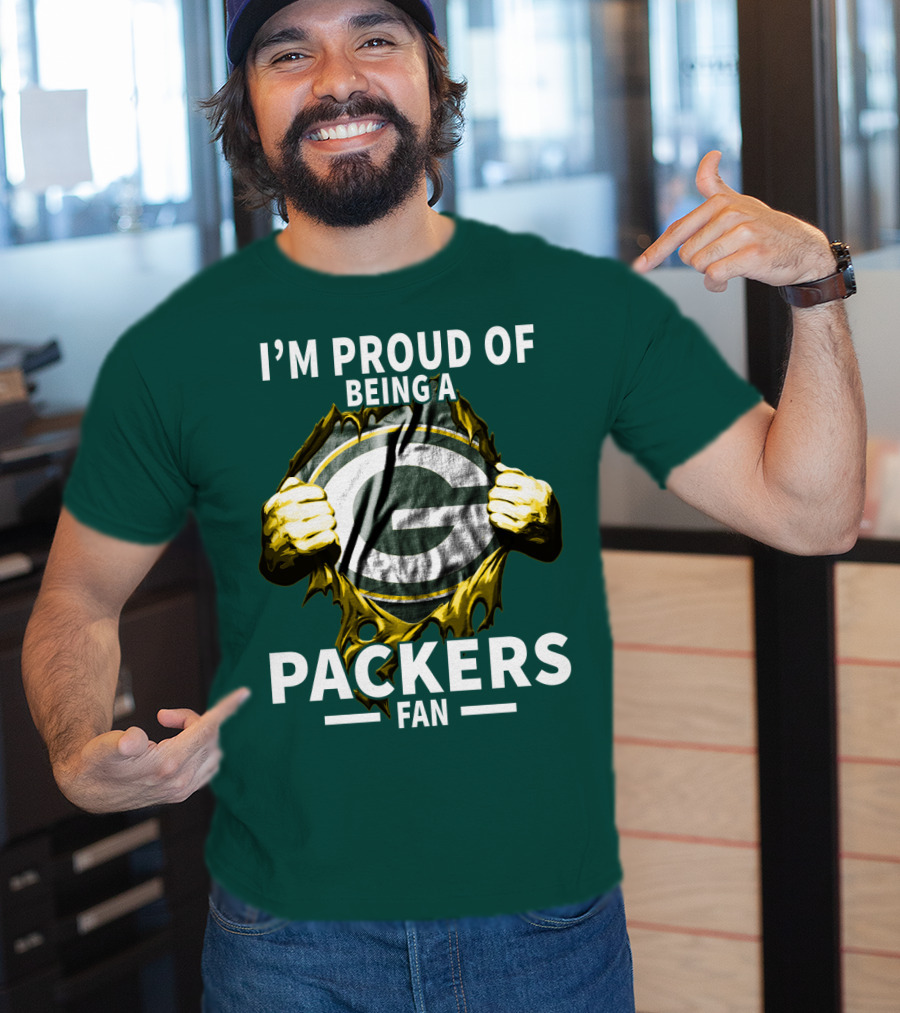 I'm Proud Of Being A Packers Fan T-Shirt