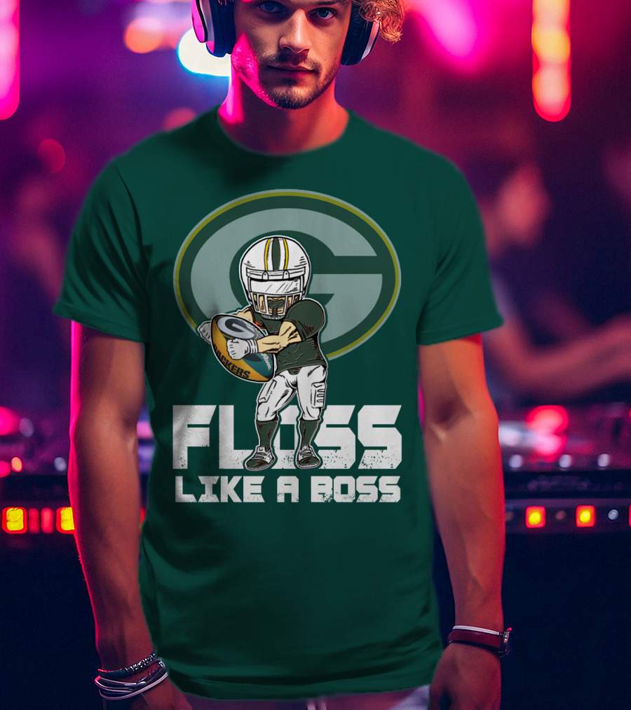 Green Bay Packers Floss Like A Boss T-Shirt