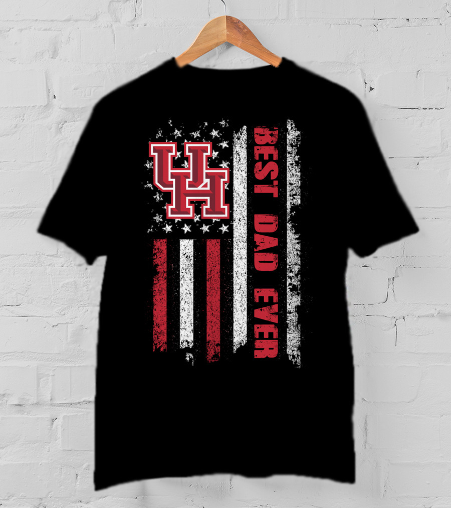 Uh Best Dad Ever American Flag Evd 090 T-Shirt