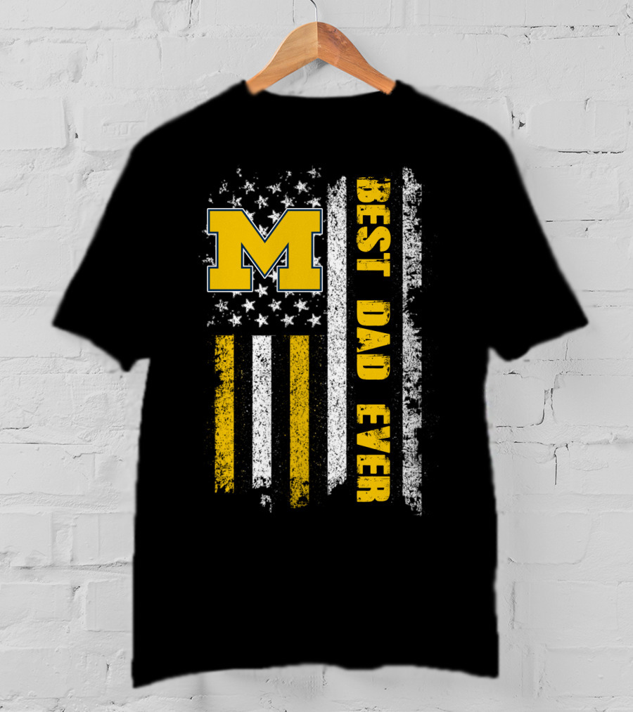 M Flag Best Dad Ever Evd 099 T-Shirt