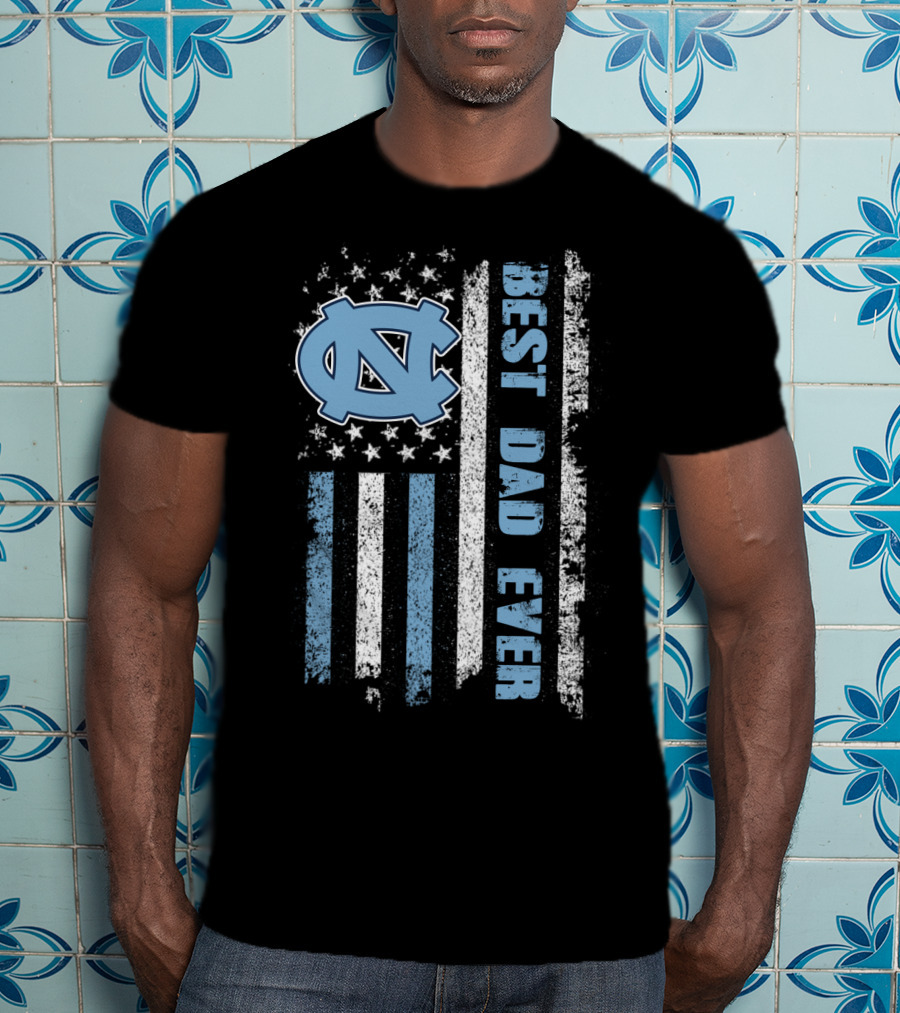Best Dad Ever North Carolina Flag Evd 091 T-Shirt