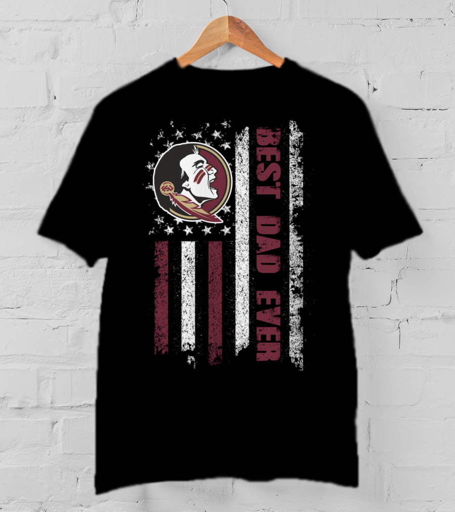 Best Dad Ever Evd 086 Flag Design With Sports T-Shirt