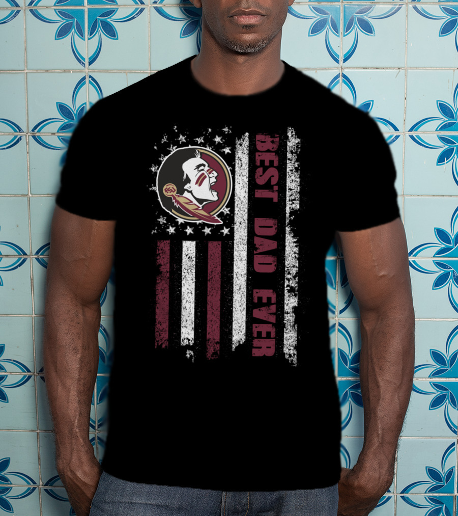 Best Dad Ever Evd 086 Flag Design With Sports T-Shirt