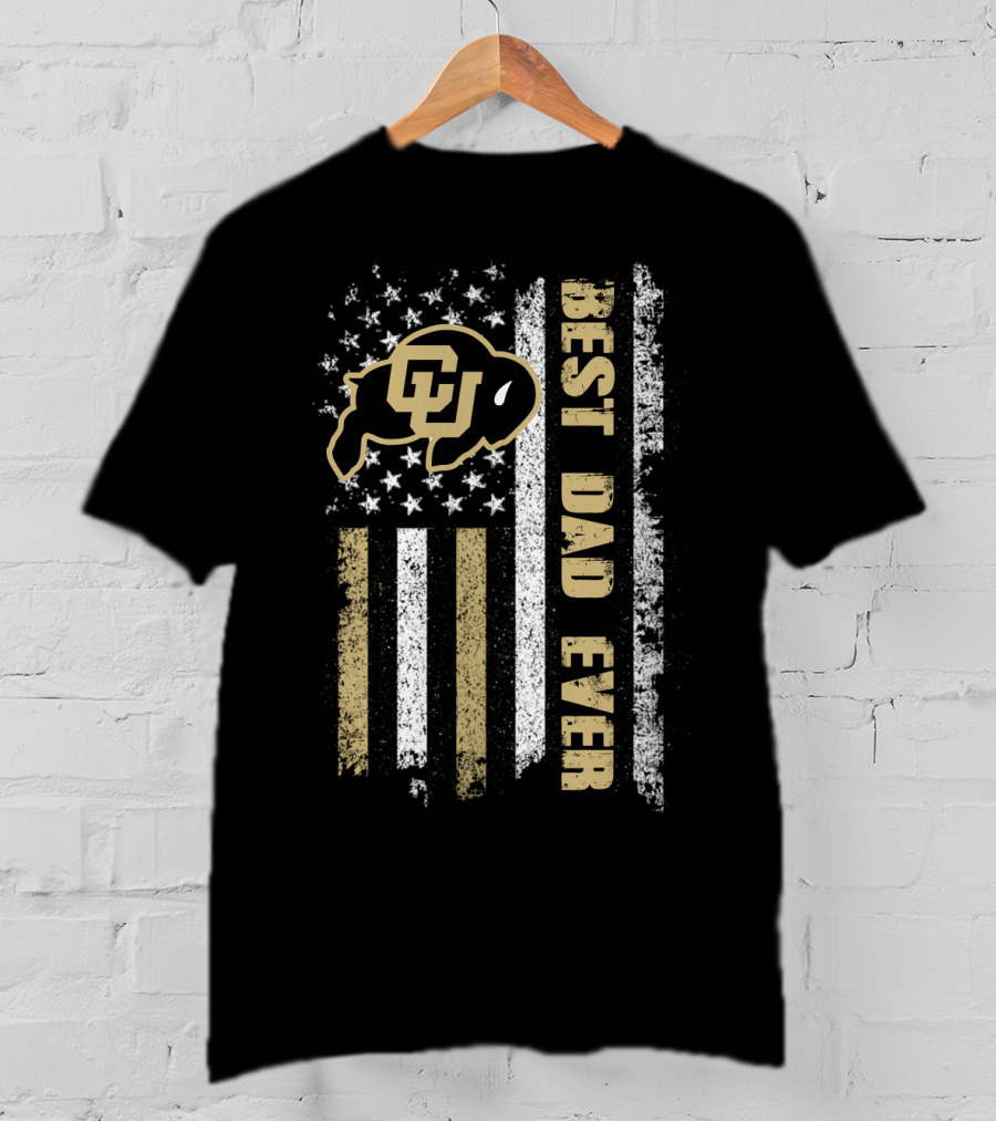 Colorado Buffaloes Best Dad Ever Stars And Stripes T-Shirt