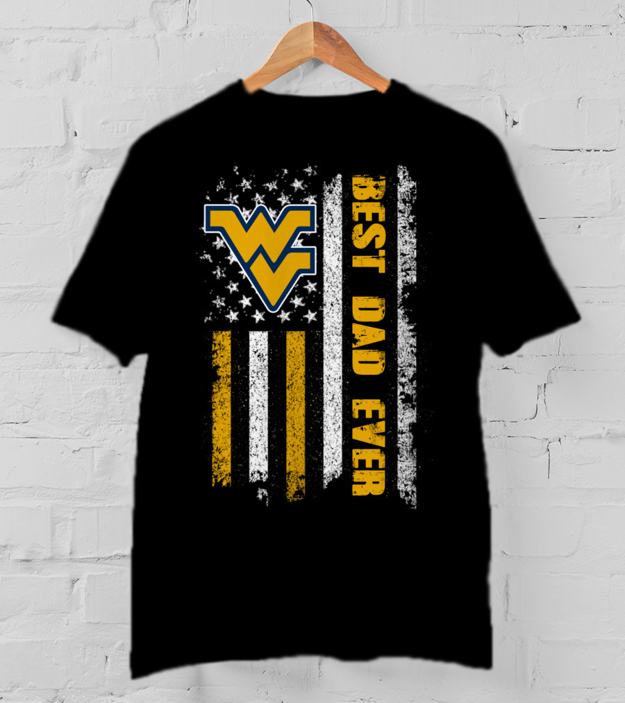 Wv Best Dad Ever American Flag Evd 072 T-Shirt