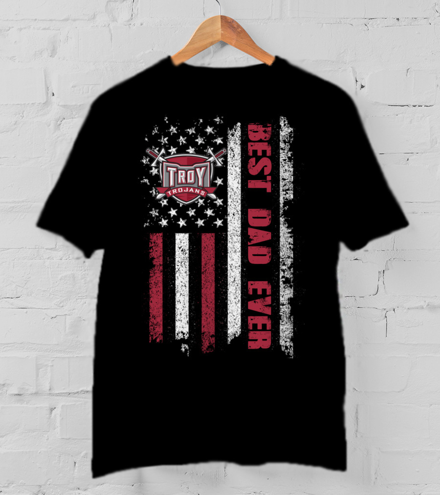 Troy Trojans Best Dad Ever Evd 065 T-Shirt