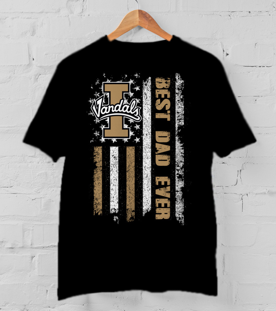 Best Dad Ever Vandals I Flag T-Shirt