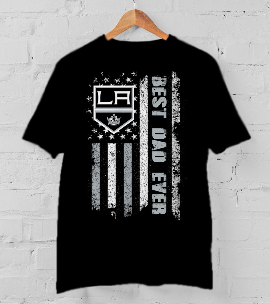 La Kings Best Dad Ever Stripes T-Shirt
