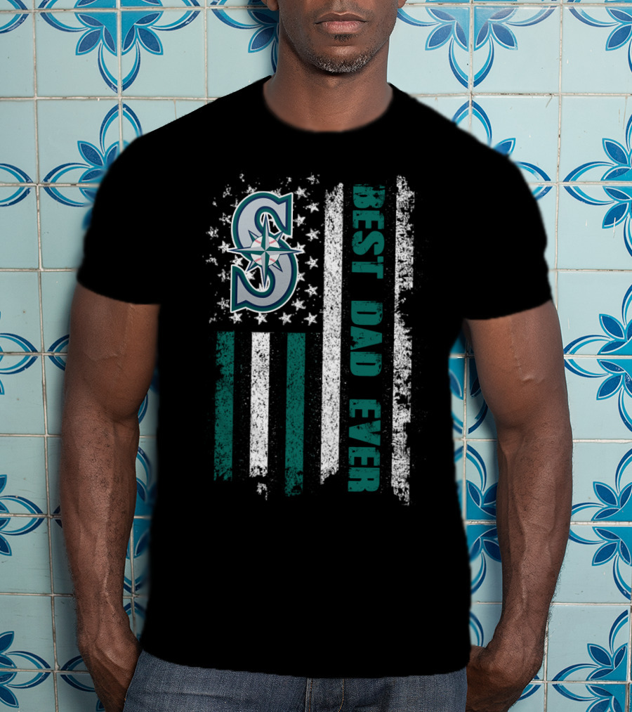 Seattle Mariners Best Dad Ever T-Shirt