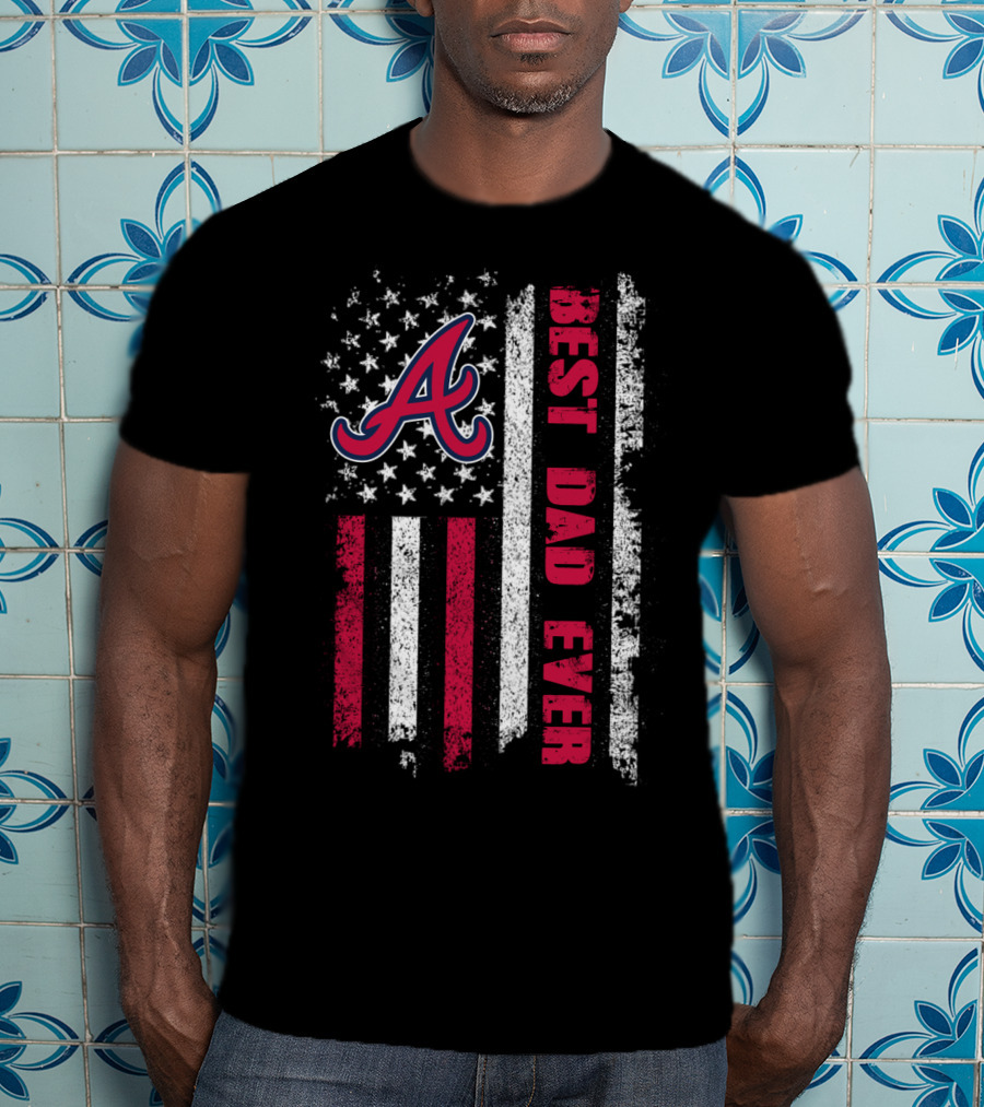 Atlanta Best Dad Ever Evd 001 Patriotic Flag T-Shirt