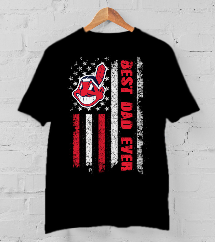 Evd 112 Best Dad Ever Flag T-Shirt