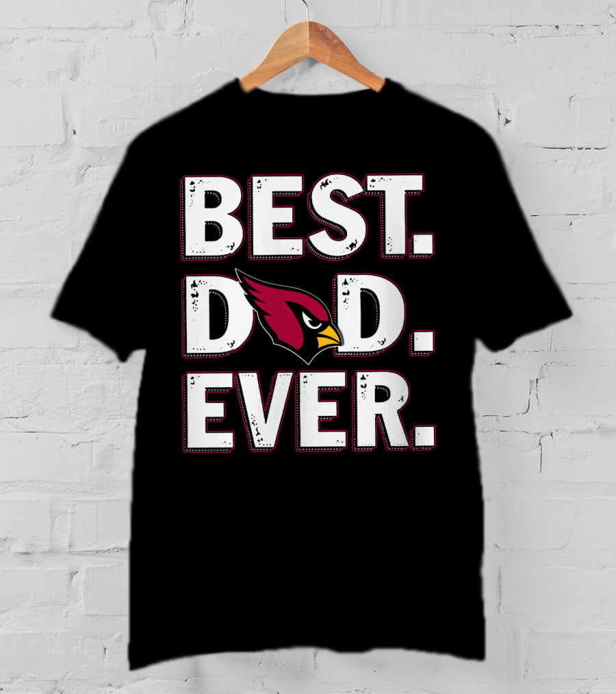 Best Dad Ever Cardinals Fan Gift T-Shirt