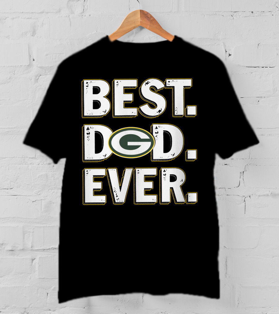 Best Dad Ever Green Bay Packers T-Shirt