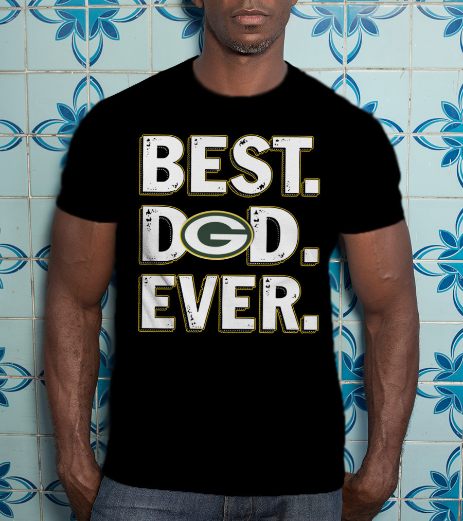 Best Dad Ever Green Bay Packers T-Shirt