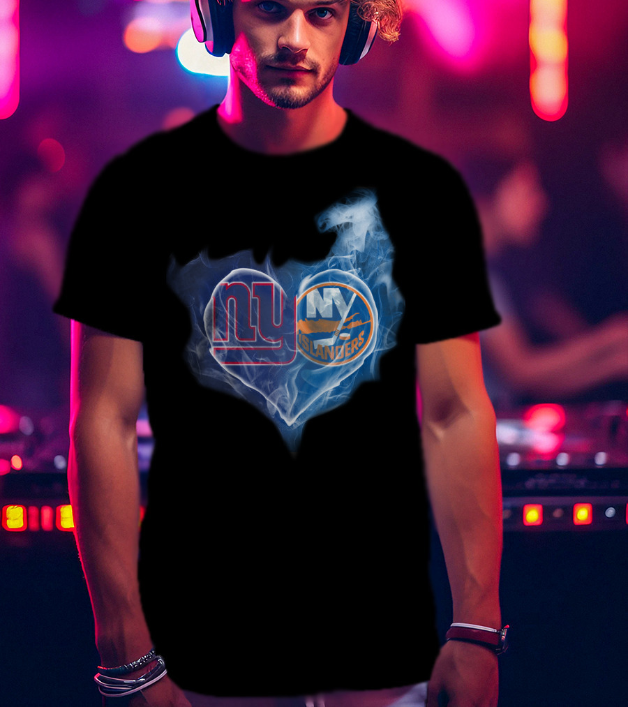 Ny Giants Ny Islanders Heart T-Shirt