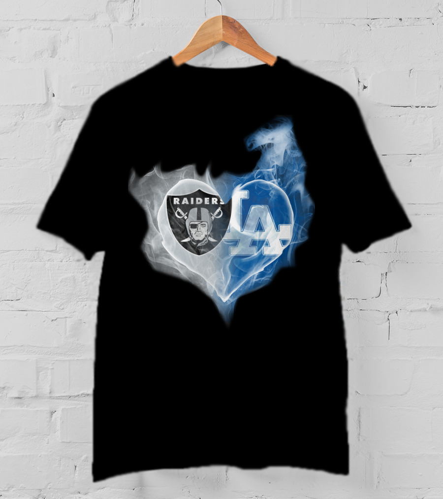 Raiders La Heart Smoke Fusion T-Shirt