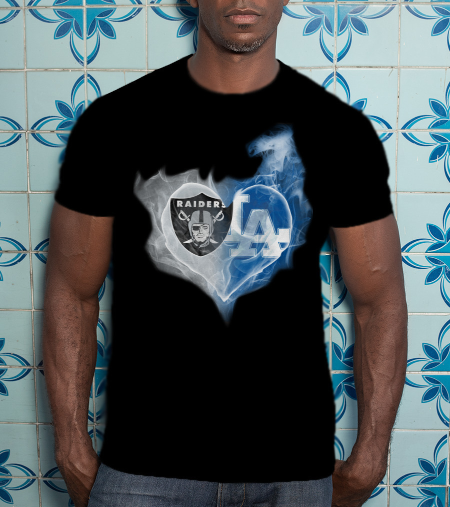 Raiders La Heart Smoke Fusion T-Shirt