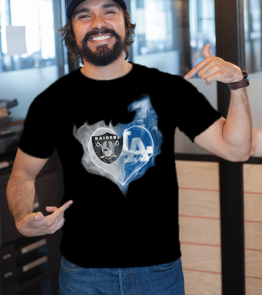Raiders La Heart Smoke Fusion T-Shirt