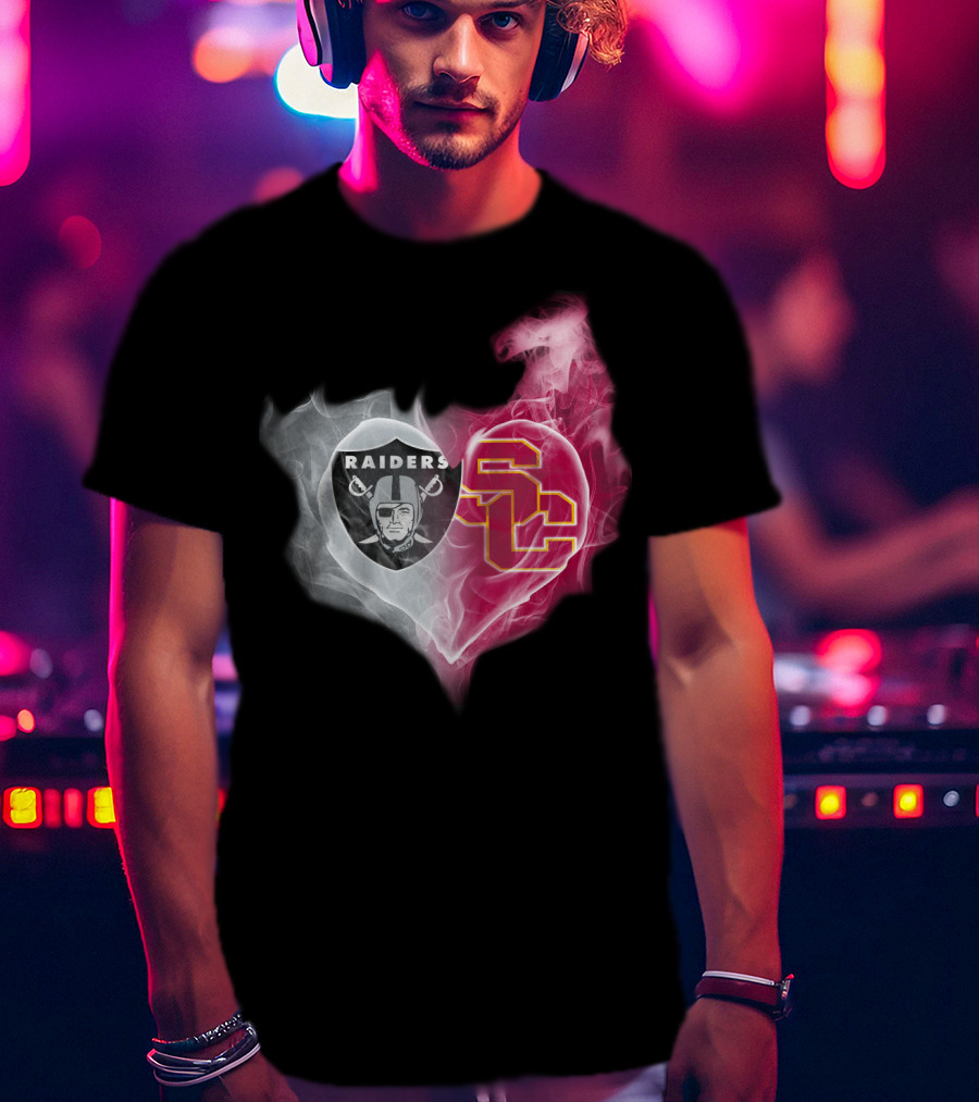 Raiders Sc Heart Fusion T-Shirt