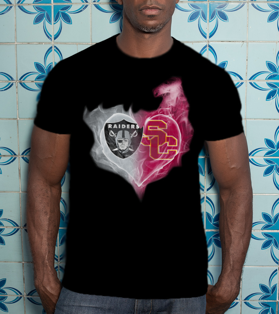 Raiders Sc Heart Fusion T-Shirt