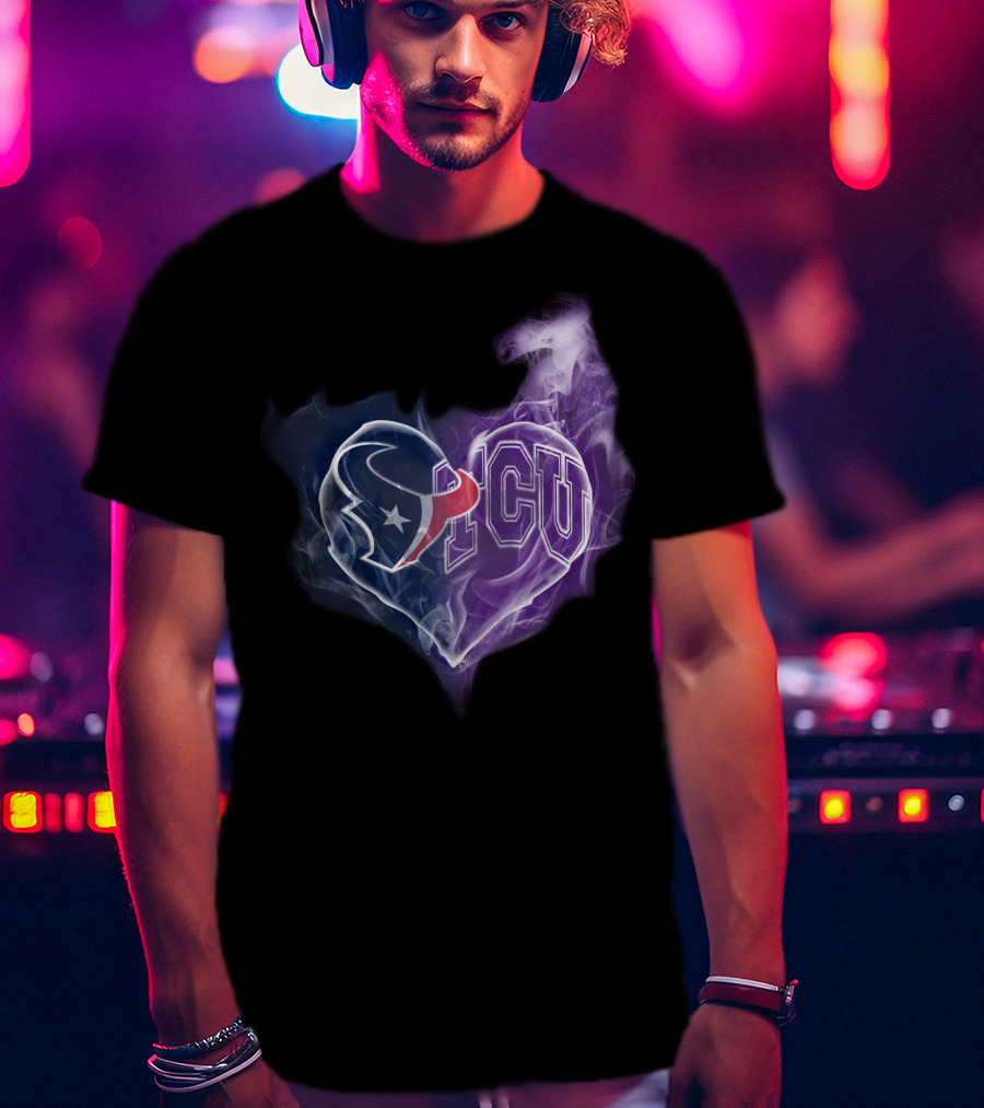 Houston Texans Tcu Heart T-Shirt