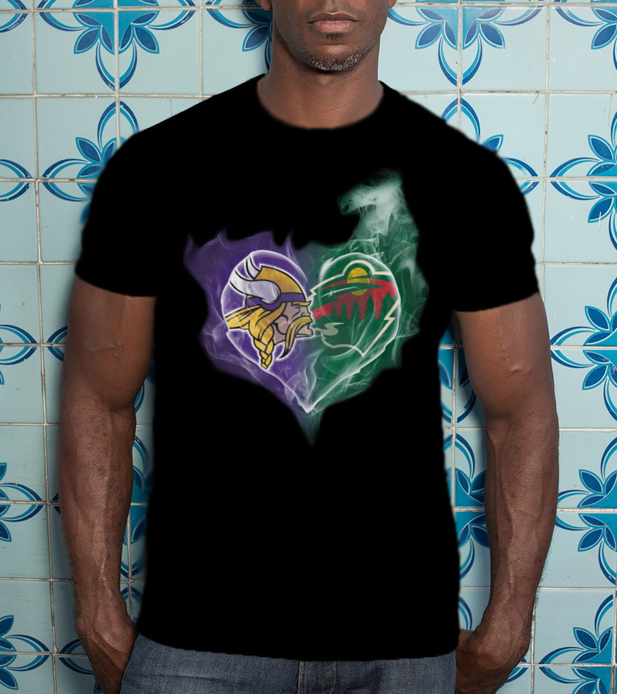 Minnesota Vikings Wild Heart T-Shirt
