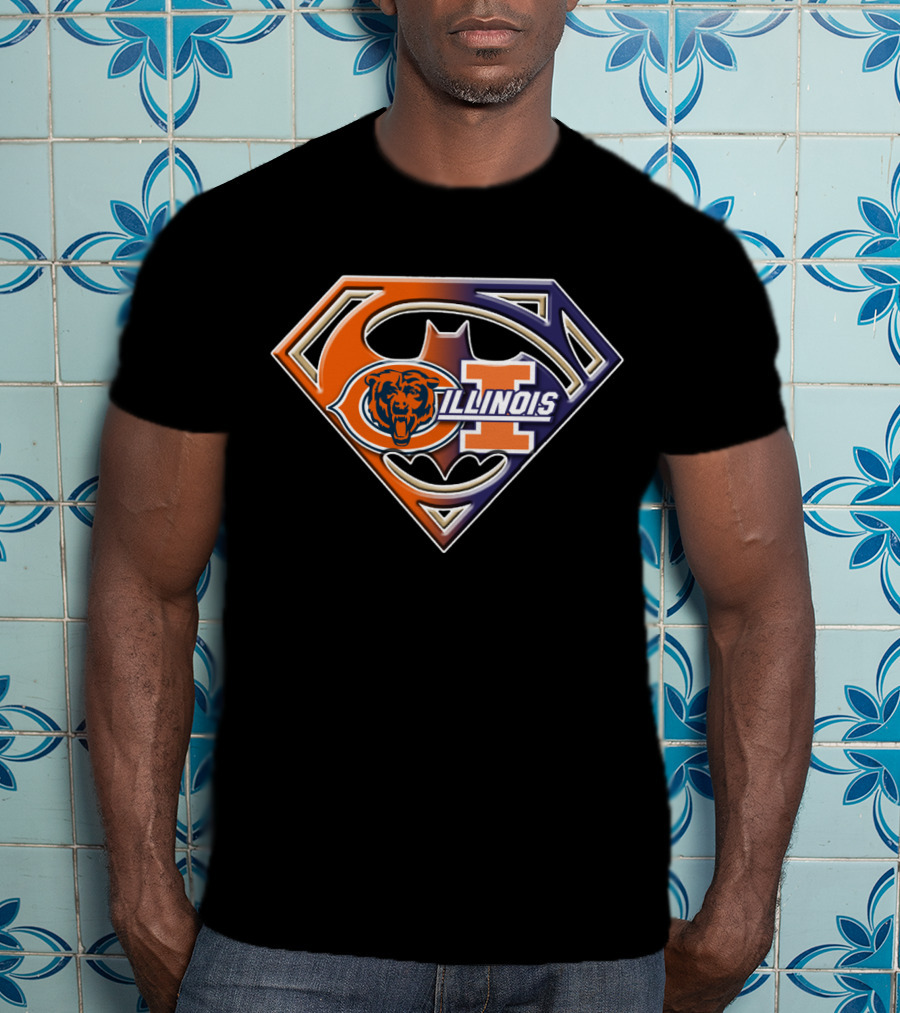 Chicago Bears Illinois Superman T-Shirt