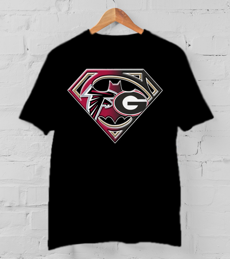 Falcons Georgia Superman Logo Mashup T-Shirt