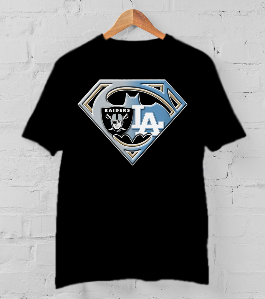 Superhero Raiders La Batman Logo Fusion Bat 095 T-Shirt