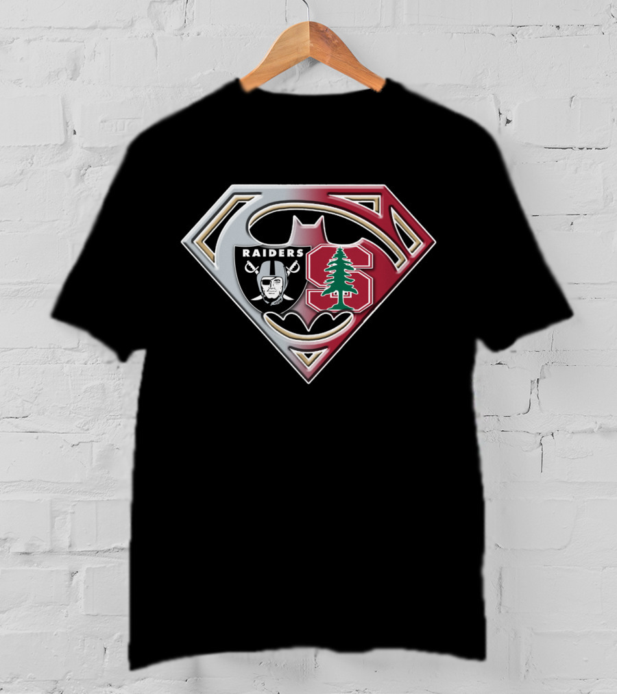 Raiders Stanford Superhero Logo Combo T-Shirt