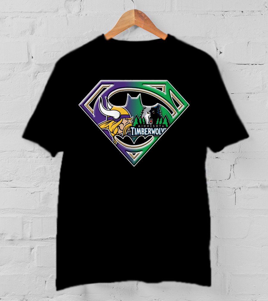 Minnesota Timberwolves Viking Superman T-Shirt
