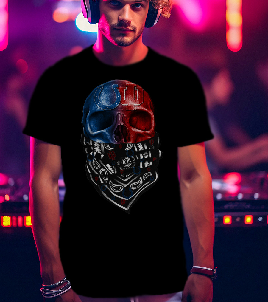 Colts Iu Skull Bandana T-Shirt